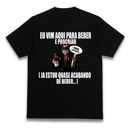 Camiseta Regular Premium "Beber e Procriar"