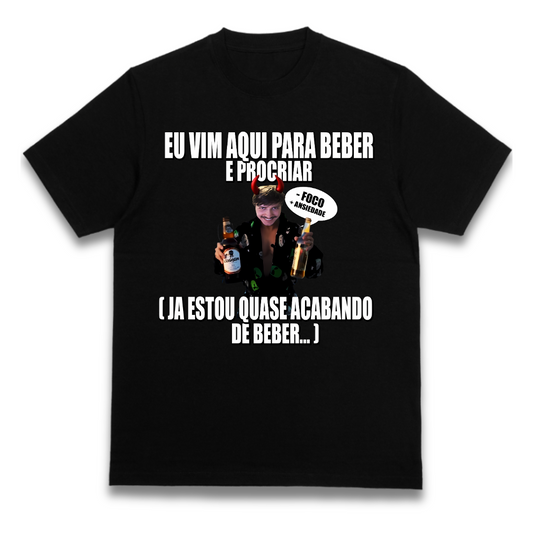 Camiseta Regular Premium "Beber e Procriar"